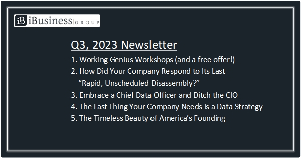 The iBusiness Group. 2023 Q3 Newsletter.